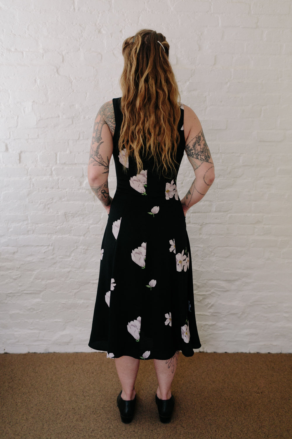 Lori Dress in Black Magnolia