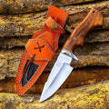 10' Handmade Stainless steel knife with leather sheath