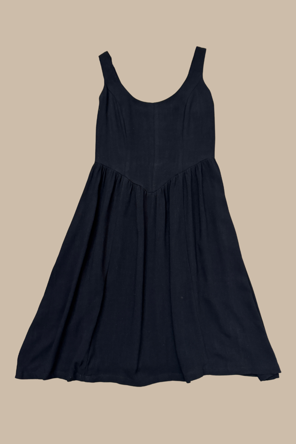 Agnes dress in Black Linen
