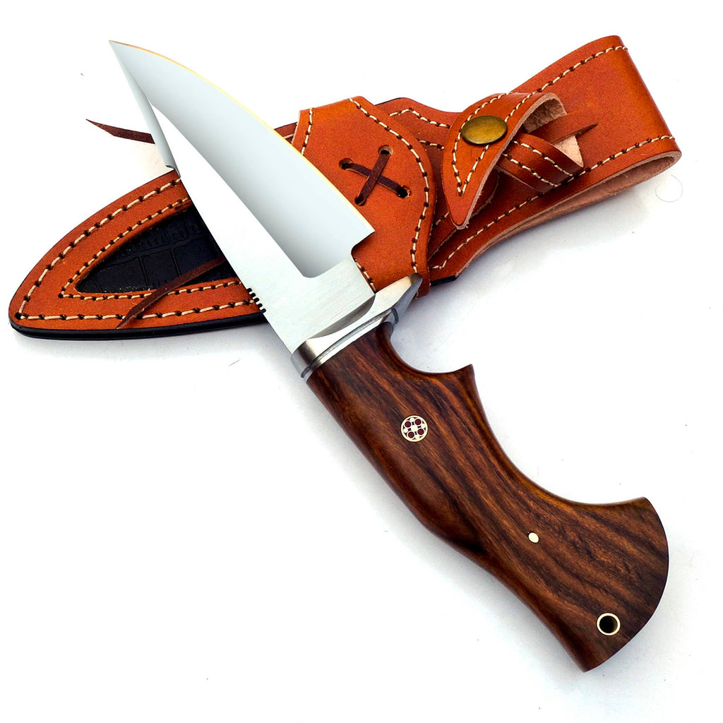 10' Handmade Stainless steel knife with leather sheath