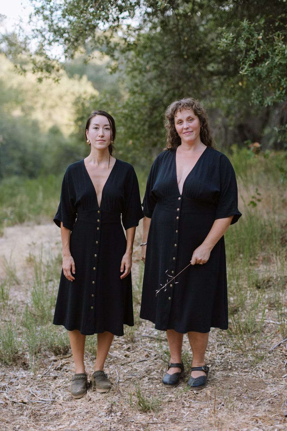 Finley Dress in Black Linen