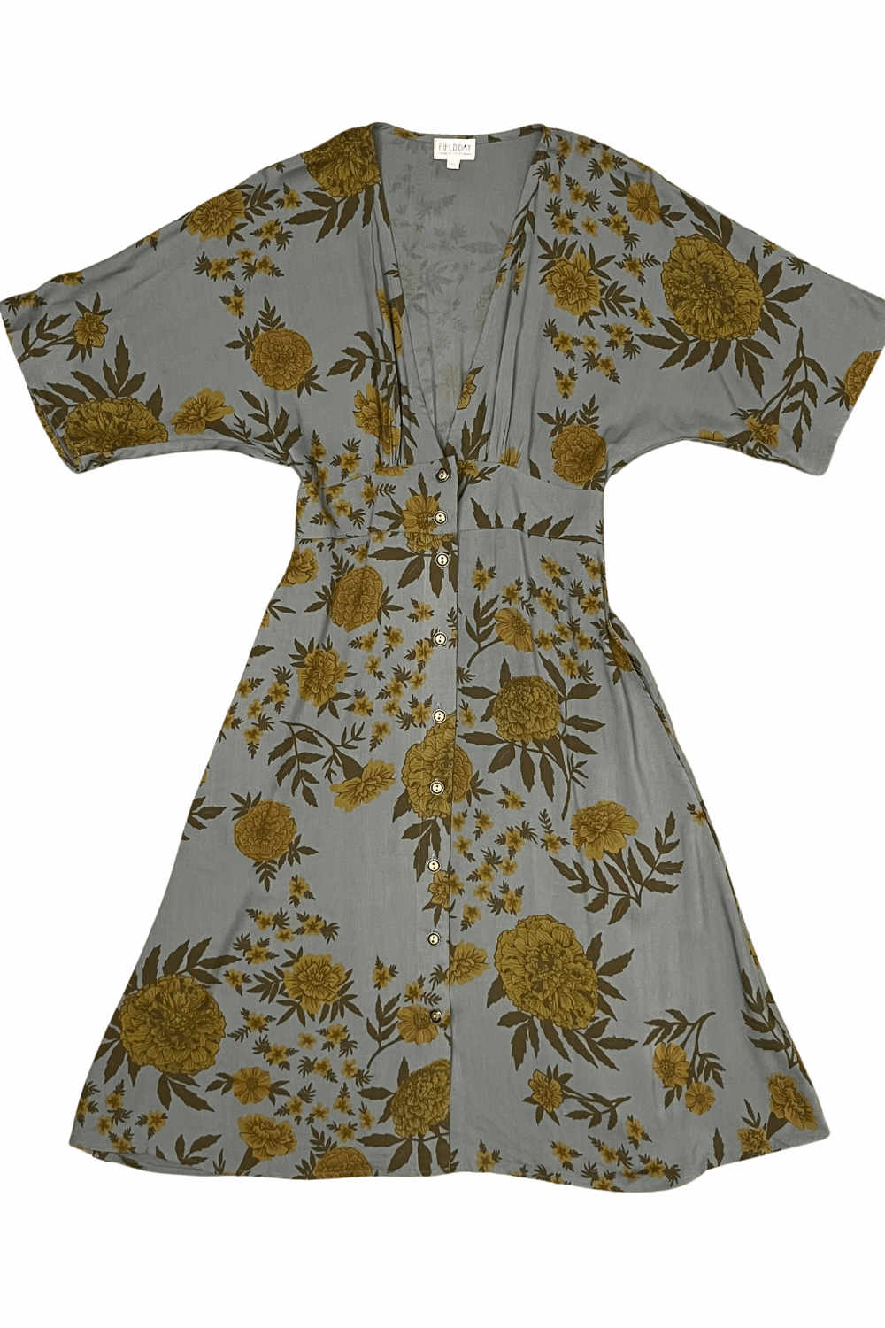 Finley Dress in Slate Marigold