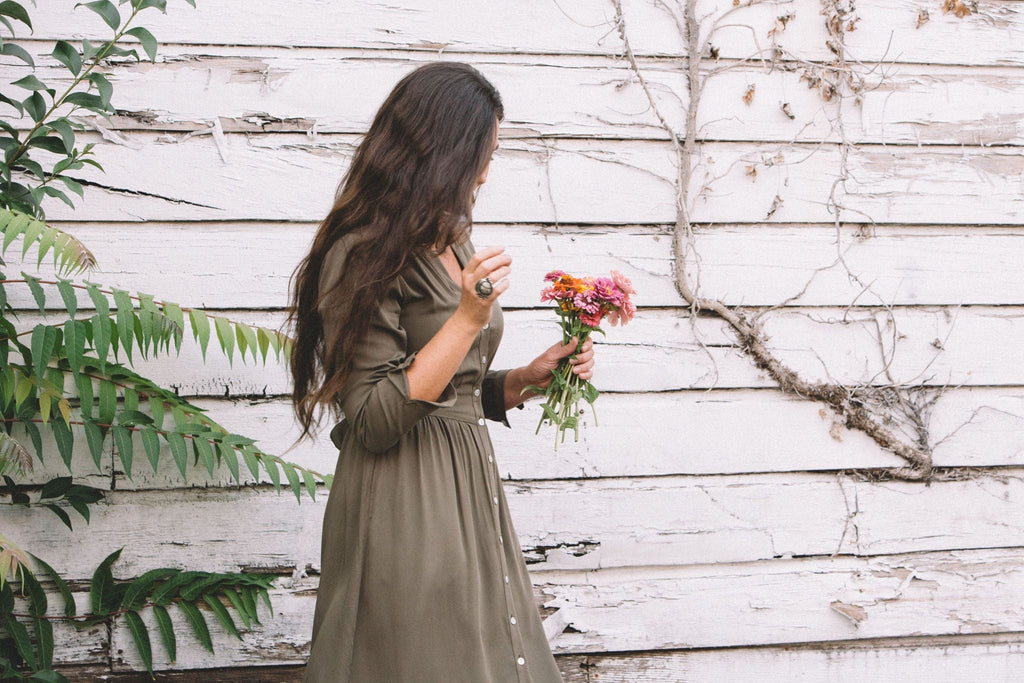 Vera Dress in Olive