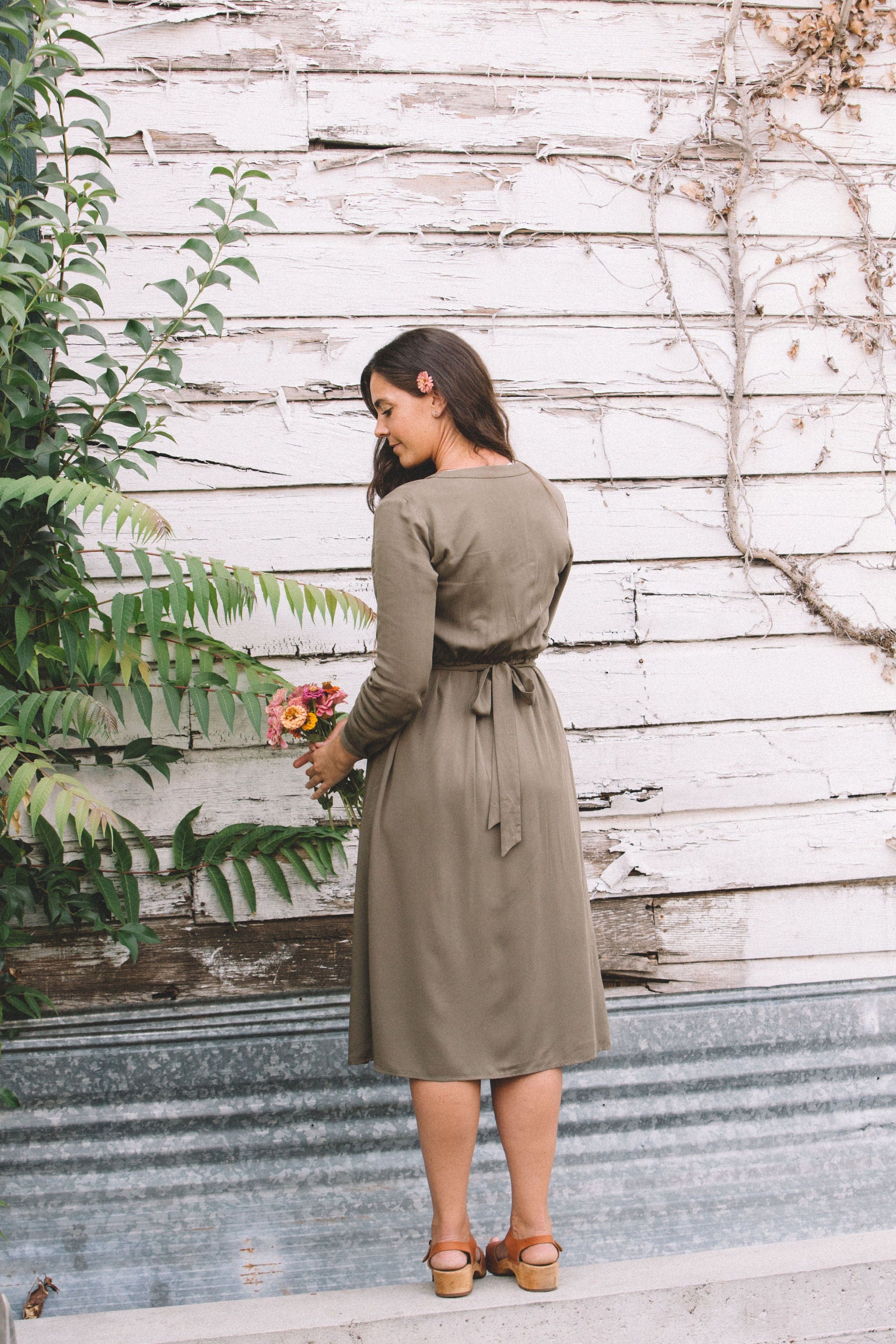 Vera Dress in Olive