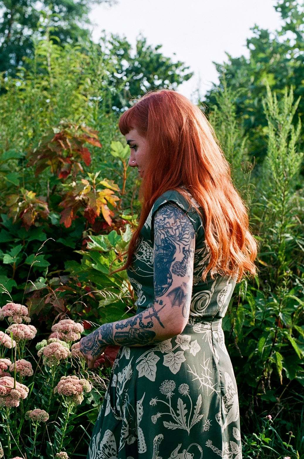 Xena Dress in Emerald Woodland Wonder